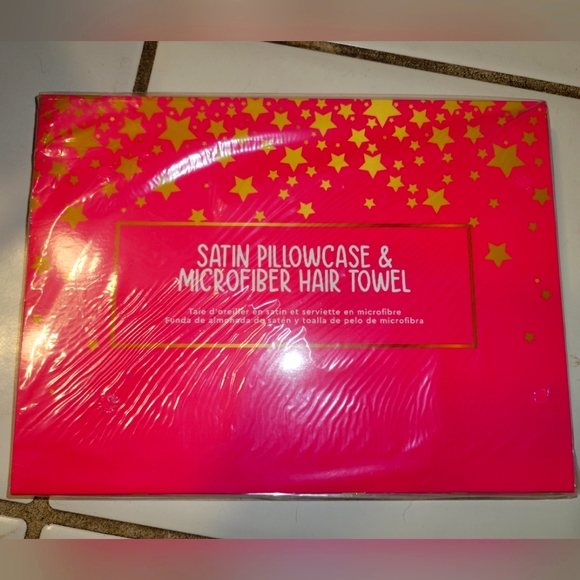 Other Satin Pillowcase Hair Towel Gift Set Poshmark
